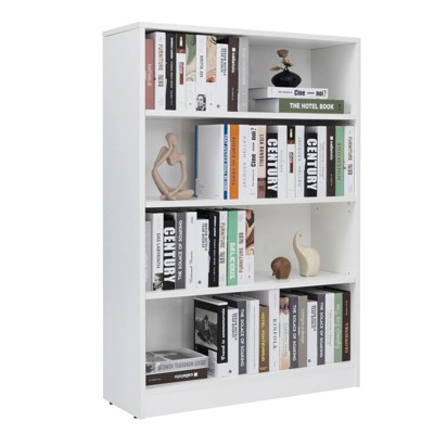 Sevobal Decorarive Bookshelf Large Bookshelf for Bedroom Library Office Bookcase for Living Room, White, 33"*11.6"48"