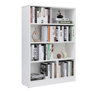 Sevobal Decorarive Bookshelf Large Bookshelf for Bedroom Library Office Bookcase for Living Room, White, 33"*11.6"48" - 1 of 4