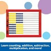 Learning Resources 2-Color Desktop Abacus Frame Color Coded Math Concepts Red: Plastic Counting Kit for Ages 5+ - 3 of 4