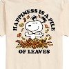 Men's - Peanuts - Happiness Is A Pile Of Leaves Short Sleeve Graphic T-Shirt - 2 of 4