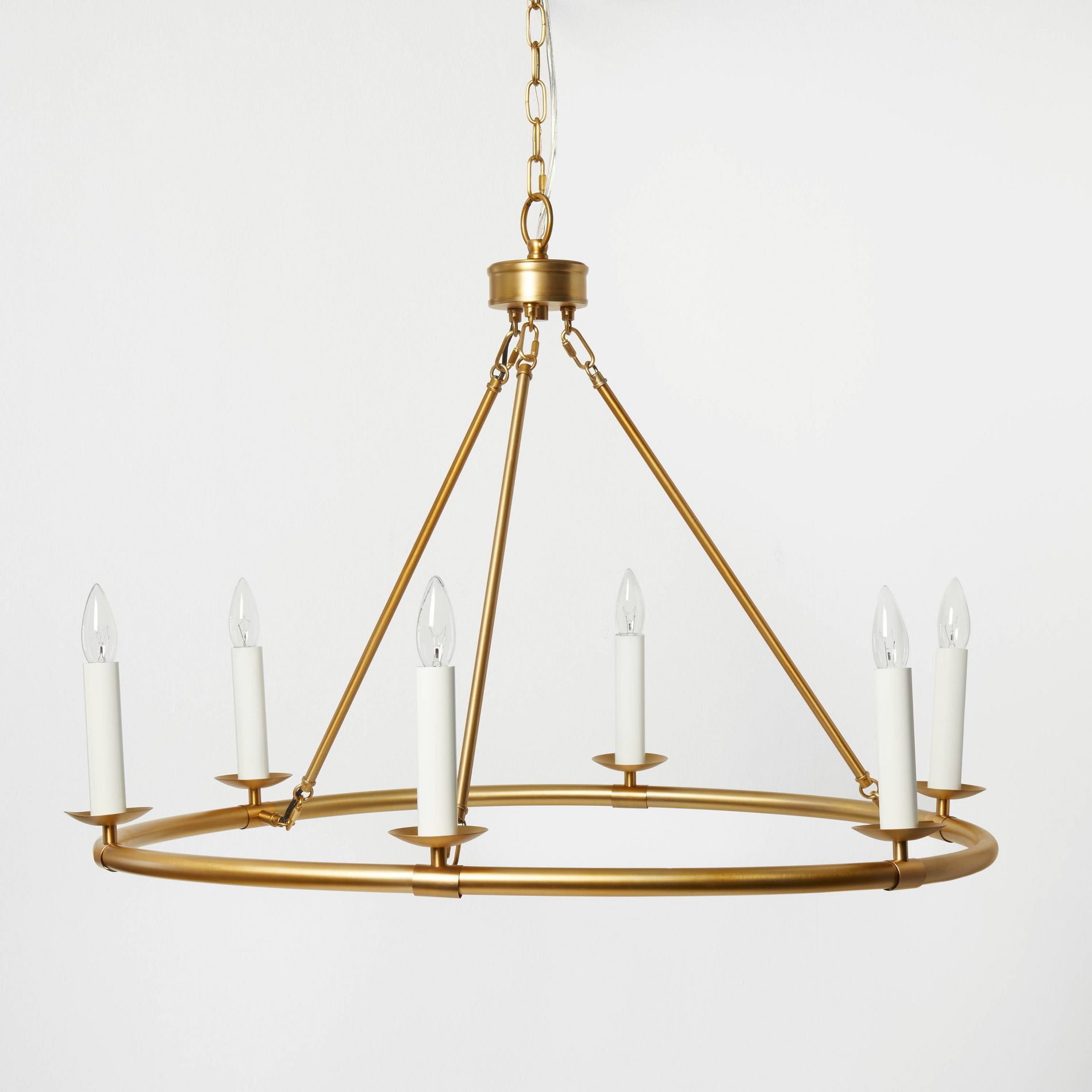 Ring Chandelier Brass - Threshold™ designed with Studio McGee: 6-Light Metal Fixture, UL Listed, No Shade