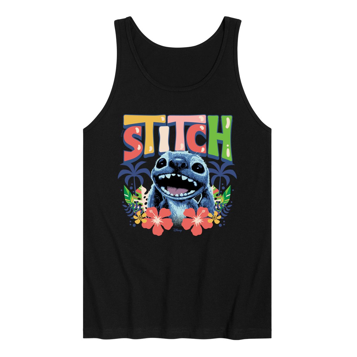 Men's - Lilo & Stitch - Stitch Hawaiian Frame Graphic Tank Top - thumbnail 4