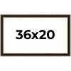 PosterPalooza | Ornate Brown Picture Frame - UV Acrylic, Backing Board, Hanging Hardware Included - 2 of 4