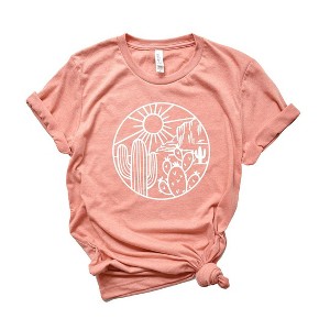 Simply Sage Market Women's Desert Circle Short Sleeve Graphic Tee - 1 of 2