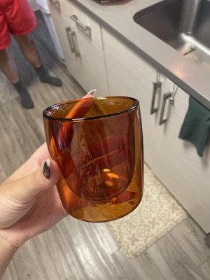 ZWILLING Sorrento 2-pc Double-Wall Tumbler Glass Set - Amber : Target