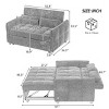 Sleeper Sofa,Tufted Pull-Out Sofa Bed With Adjustable Backrest And USB Ports,Loveseat Sofa,Sleeper Sofa For Living Room,Bedroom-Cuddlewood - 4 of 4
