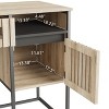 VYNXARIA Fluted Modern Minimalist Computer Desk with Drawers - Stylish Vertical Stripe Design & Easy Assembly - 4 of 4