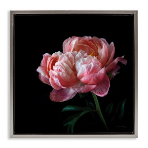 Stupell Industries Dark Rose Photography Floating Frame Canvas Art - 1 of 4