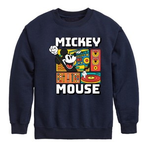 Boys' - Disney - Mickey Wave Form Graphic Long Sleeve Fleece Sweatshirt - 1 of 4