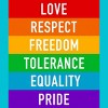 Adult Design By Humans Pride Rights Motto By PINHEAD66 T-Shirt - 2 of 2