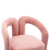 NicBex Modern Wood Accent Chairs Set of 2, Velvet Fabric Living Room Chair, Barrel Dining Chair for Living Room, Dining Room - 4 of 4