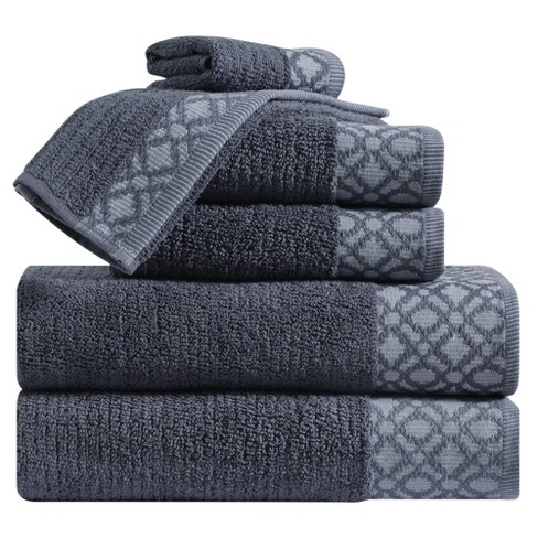 2pc Luxury Cotton Bath Towels Sets Taupe Brown - Yorkshire Home : Target