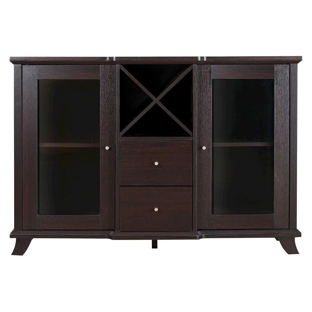 HOMES: Inside + Out Antonette Transitional Multi-Storage Dining Buffet Cappuccino