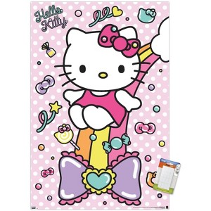 Trends International Hello Kitty: 21 Sugar Rush - Rainbow Unframed Wall Poster Prints - 1 of 4
