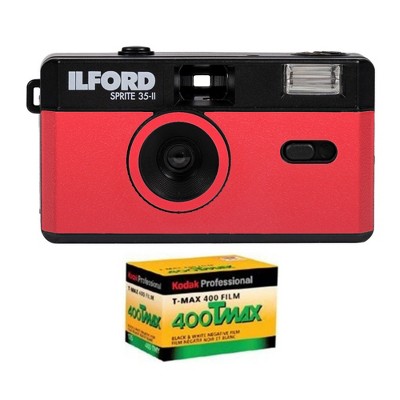 Ilford Sprite 35-II Reusable/Reloadable 35mm Analog Film Camera with Kodak Film