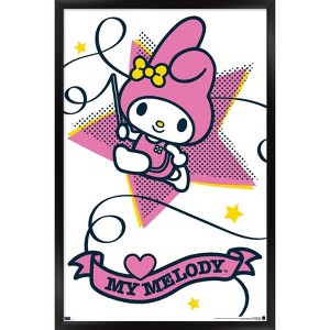 Trends International Hello Kitty and Friends: 21 Sports - My Melody Rhythmic Gymnastics Framed Wall Poster Prints - 1 of 4