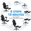 ELECWISH Gaming Chair with Footrest, Lumbar Support, Breathable Computer Chair with Pocket Spring Cushion, Chairs for Adults - 4 of 4