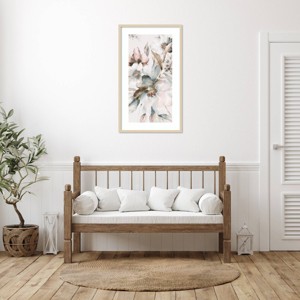 Amanti Art Watercolour Pink Florals I by Alex Black Wood Framed Wall Art Print - 1 of 4