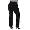 Rekucci Curvy Woman Comfort Barely Bootcut Pant with Pockets - 3 of 4