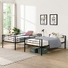 NicBex Modern Bunk Bed with Trundle,Metal Bunk Bed Frame with Ladder and High Guardrail for Kids Teens Adults - 4 of 4