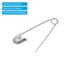 Unique Bargains Metal DIY Blankets Crafts Brooch Making Home Sewing Nickle Plated Safety Pins 400 Pcs - 4 of 4
