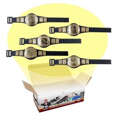 Championship Belt Accessory Pack For WWE & AEW Wrestling Action Figures [Set of 5]