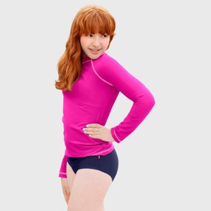 City Threads Girls UPF 50+ Quick-Dry Swim Briefs - USA-Made - 1 of 4