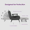 TYBOATLE Convertible Chair Bed Sleeper for Adults with 5-Position Adjustable Backrest & Pillow, Comfy Single Futon Sofa Bed for Apartment, Office - 4 of 4