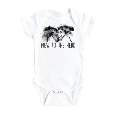 Horse Herd Ranch - Baby Boy Girl Clothes Infant Onesie® Funny Cute Newborn GS1