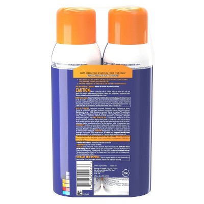 Microban Citrus Scent 24 Hour Disinfectant Sanitizing Spray - 30oz/2ct