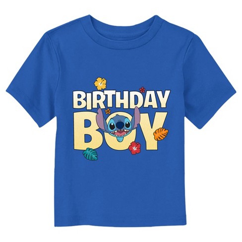 Toddler's Lilo & Stitch Tropical Birthday Boy T-shirt : Target