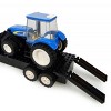 Universal Hobbies Truck, Trailer and New Holland Tractor with Loader and Farmer 231 Pc Block Set IMX39607 - 3 of 4