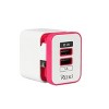 REIKO 2 AMP DUAL PORT PORTABLE TRAVEL ADAPTER CHARGER - 2 of 4