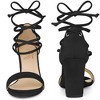 Perphy Strappy Lace Up Chunky High Heel Sandals for Women - 2 of 4
