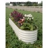 2 Pcs Raised Garden Beds Outdoor - Galvanized Steel Planter Box for Vegetables, Flowers, Rust-Resistant Garden Box - 3 of 4