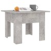 vidaXL Stylish Coffee Table in Concrete Gray, 21.7"x21.7"x16.5", Made from Durable Engineered Wood, Ideal for Living Room Space - 3 of 4