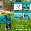 Lyngins Lightweight Collapsible Wagon with 3-Pcs Waterproof Liner & Cover Set, Dual-Layer Storage All-Terrain Wagons Carts Foldable for Garden & Beach - 4 of 4