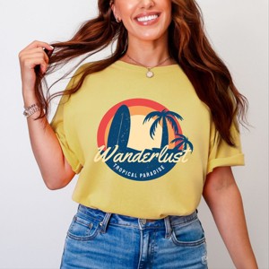 Simply Sage Market Wanderlust Tropical Paradise Garment Dyed Tee - 1 of 4