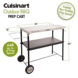 Cuisinart 36" x 18" Stainless Steel Outdoor BBQ Prep Cart