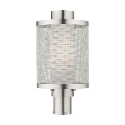 Livex Lighting Nottingham 1 - Light Post Light in  Brushed Nickel