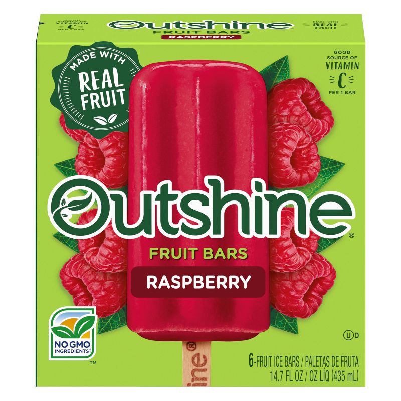 Outshine Raspberry Fruit Frozen Bar - 6ct, 1 of 12