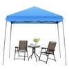 Tangkula 10x10 ft Pop up Canopy Tent One Person Set-up Instant Shelter with Central Lock W/ Roll-up Side Wall - image 3 of 4