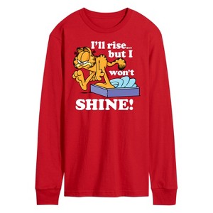 Men's - Garfield - Rise But Won't Shine Long Sleeve Graphic T-Shirt - 1 of 3