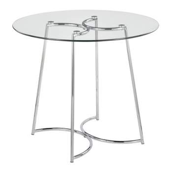 35" Cece Tempered Dining Table - LumiSource