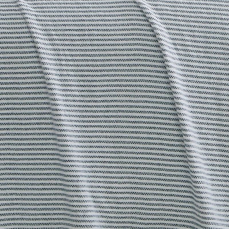 50&#34;x60&#34; Striped Chenille Throw Blanket White/Blue - Brooklyn Loom, 5 of 7
