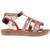 bebe Toddler Girls' Sandals - Open Toe Flat Sandals Comfy Summer Flats for Toddler and Little Kids - 2 of 4