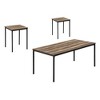 Laminate & Metal 3-Piece Coffee and End Table Set with Sleek Frame and Contemporary Design for Living Room or Modern Spaces - 2 of 4