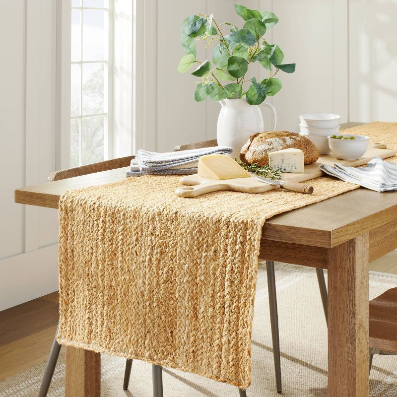 20&#34;x90&#34; Natural Jute Braided Table Runner - Hearth &#38; Hand&#8482; with Magnolia, 3 of 5