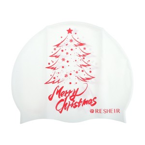 Unique Bargains Silicone Waterproof Floral Pattern Swim Cap 1 Pc - 1 of 4