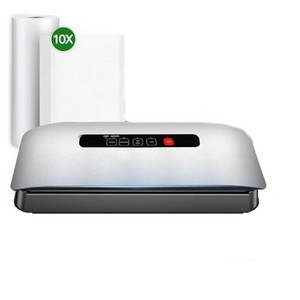 Aoibox Vacuum Sealer for Food with Moist/Dry Modes, Built-in Cutter, External Hose, Airtight Storage & Sous Vide, Includes Bag Roll & Pre-cut Bags - 1 of 4